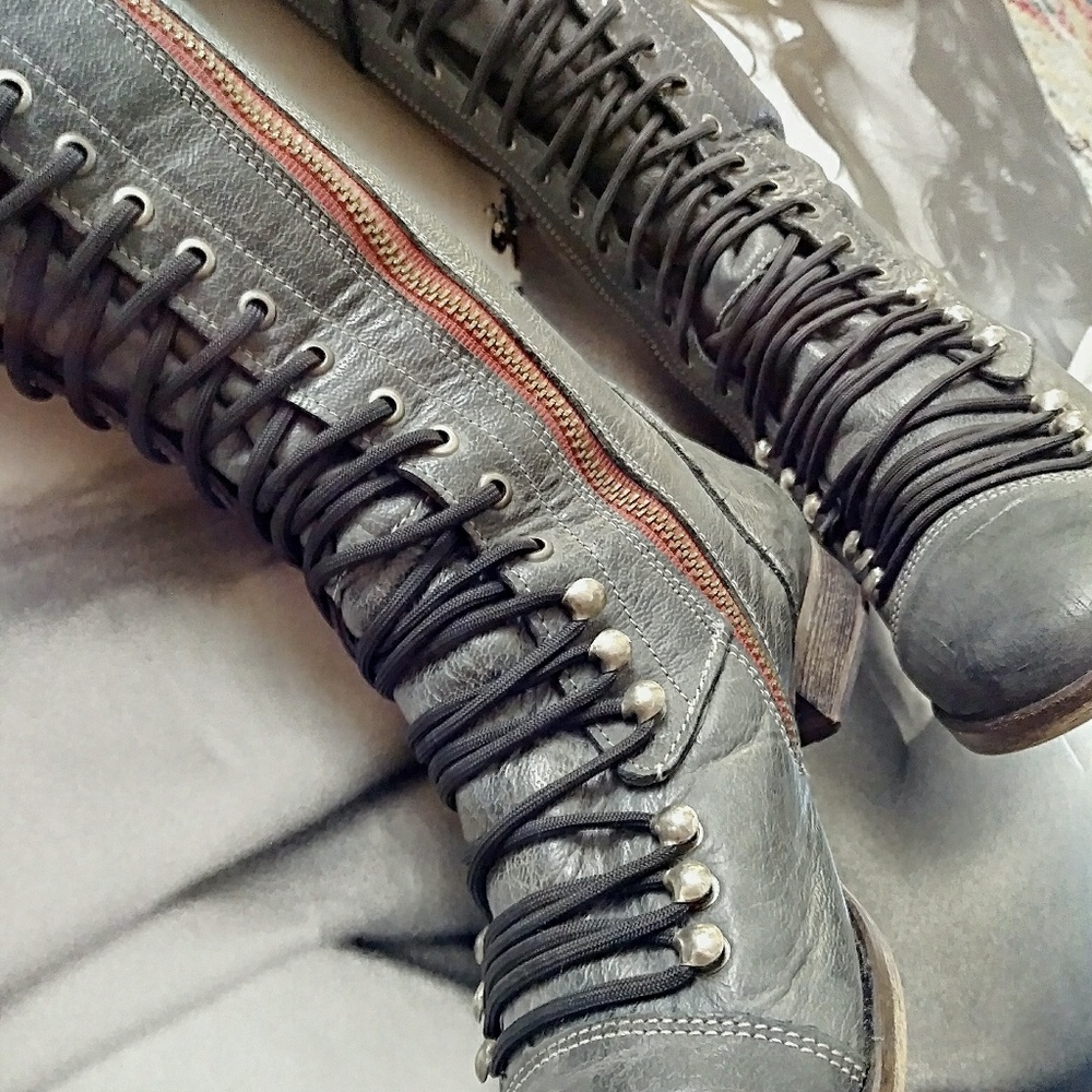 STEVE MADDEN Tall Lace Up Boots